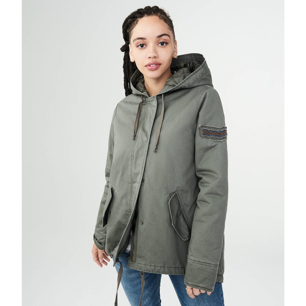 Aeropostale Solid Swing Parka Size XS